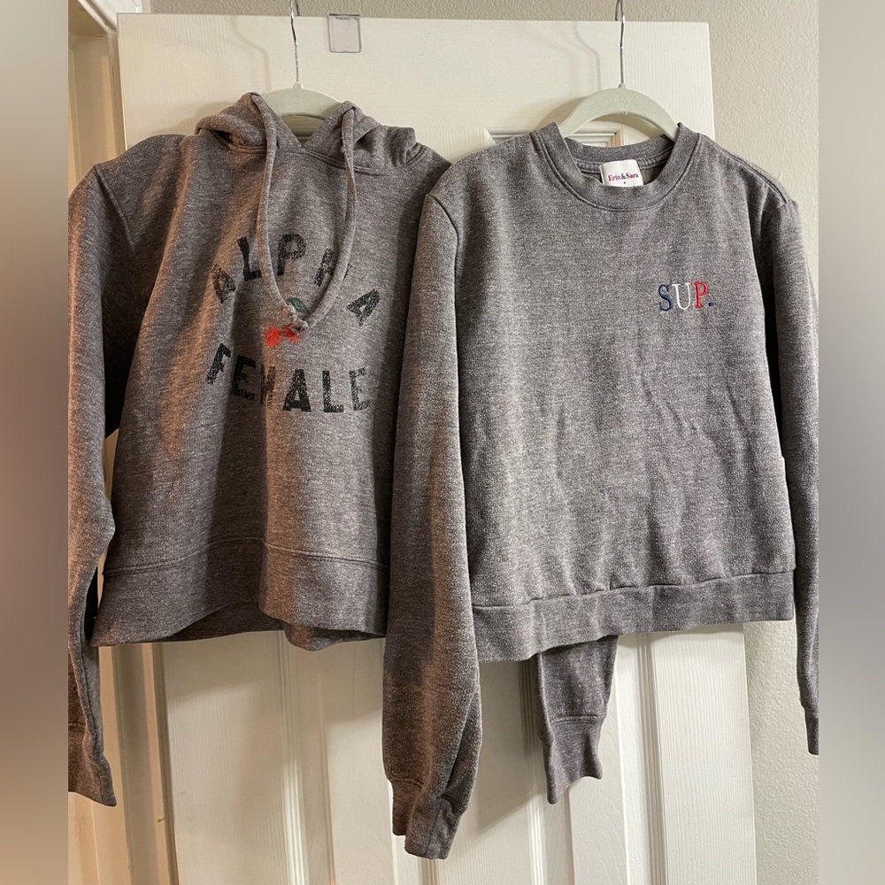Suburban Riot two-pack sweatshirt and hoodie XS